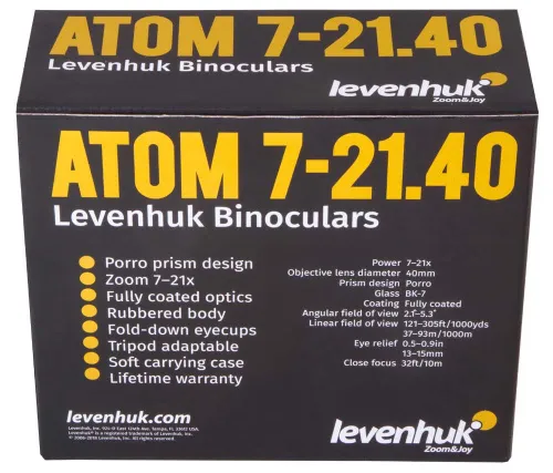 fotografia binocolo Levenhuk Atom 7–21x40,  12