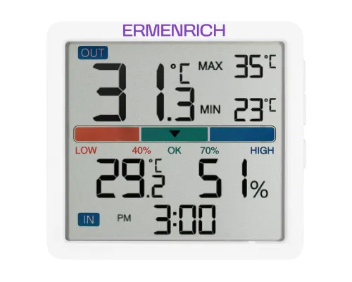 fotografia termoigrometro Ermenrich Report WR10,  2