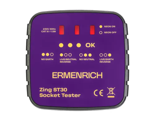 immagine tester per prese elettriche Ermenrich Zing ST30,  2