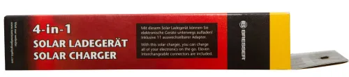 figura caricabatterie solare Bresser National Geographic 4 in 1,  12