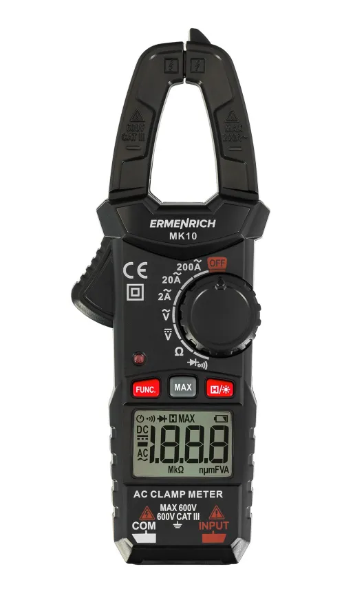 foto pinza amperometrica digitale Ermenrich Ping MK10,  2