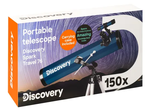 fotografia telescopio Levenhuk Discovery Spark Travel 76 con libro,  17