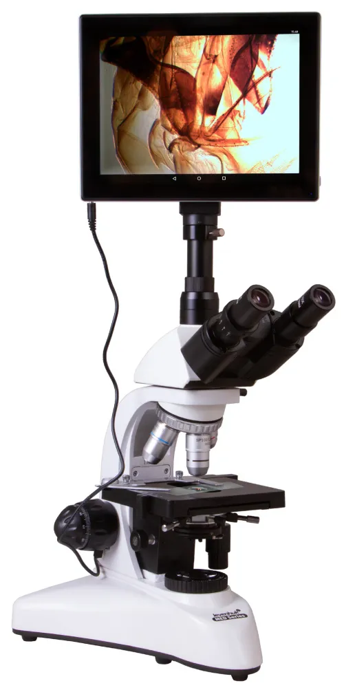 figura microscopio trinoculare digitale Levenhuk MED D20T LCD,  4