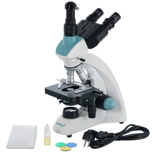 figura microscopio trinoculare Levenhuk 500T,  2
