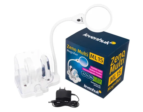 figura lente d’ingrandimento bianca Levenhuk Zeno Multi ML15,  2
