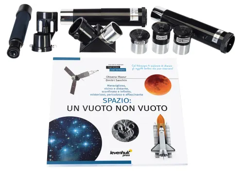 foto telescopio Levenhuk Discovery Spark 709 EQ con libro,  3