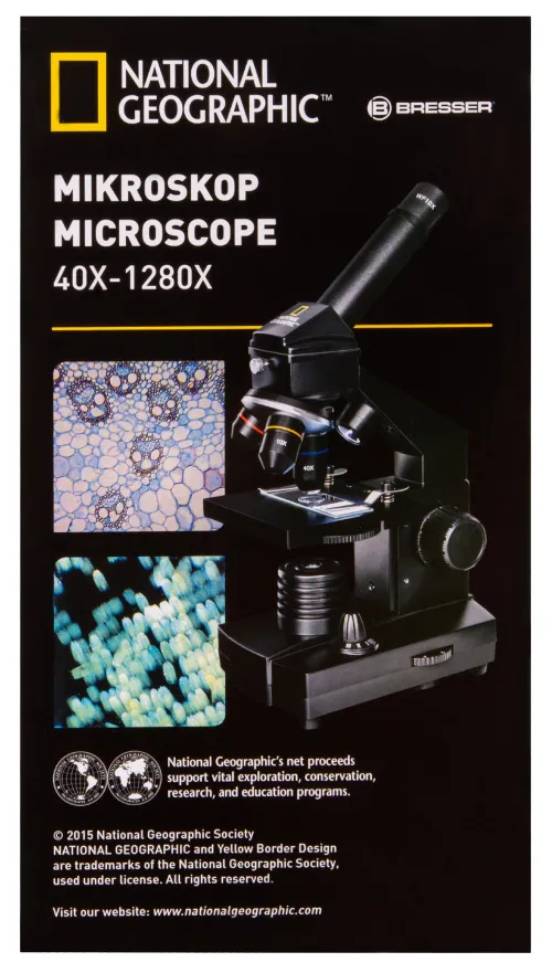 figura microscopio Bresser National Geographic 40–1280x con supporto per smartphone,  21