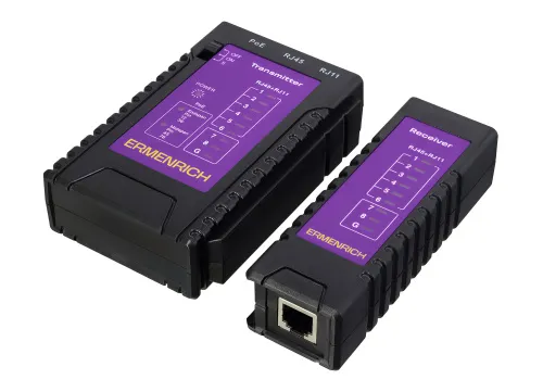 fotografia tester per cavi di rete e PoE Ermenrich NetGeeks NP10,  6