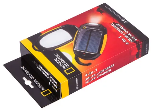 figura caricabatterie solare Bresser National Geographic 4 in 1,  8