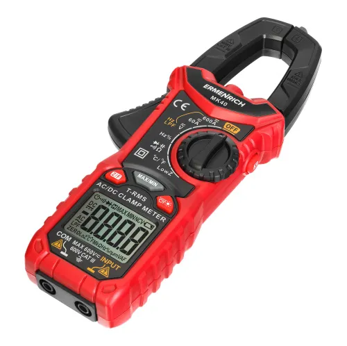 figura pinza amperometrica digitale Ermenrich Ping MK40,  4