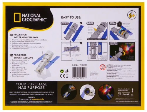 figura proiettore Telescopio Spaziale Bresser National Geographic,  10