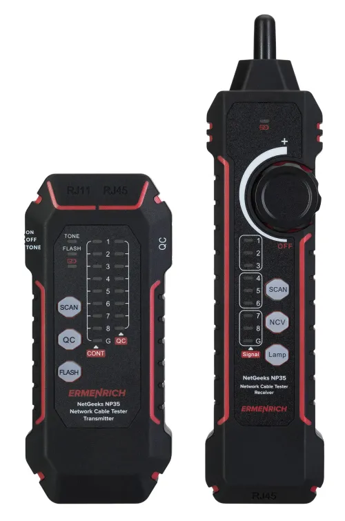 figura tester per cavi di rete Ermenrich NetGeeks NP35,  3