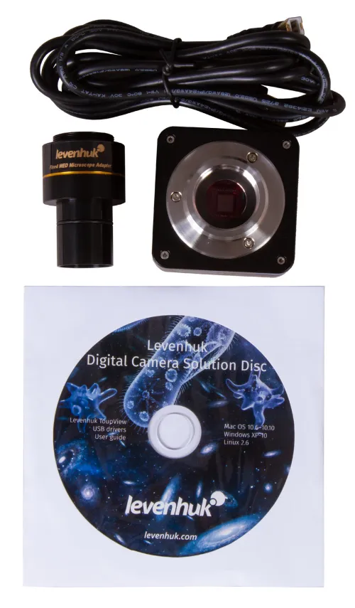 immagine microscopio trinoculare digitale Levenhuk MED D20T,  11