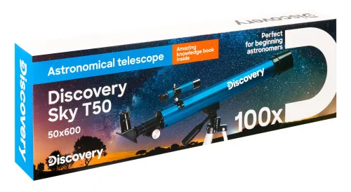 figura telescopio Levenhuk Discovery Sky T50 con libro,  14