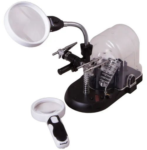 immagine lente d’ingrandimento nera Levenhuk Zeno Multi ML17,  3