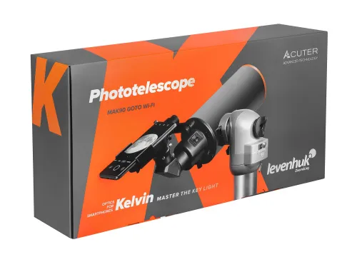 immagine fototelescopio Levenhuk Kelvin MAK90 AZ GOTO Wi-Fi ,  16