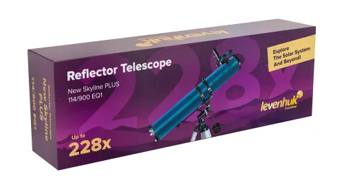 foto telescopio Levenhuk New Skyline PLUS 114/900 EQ1,  13
