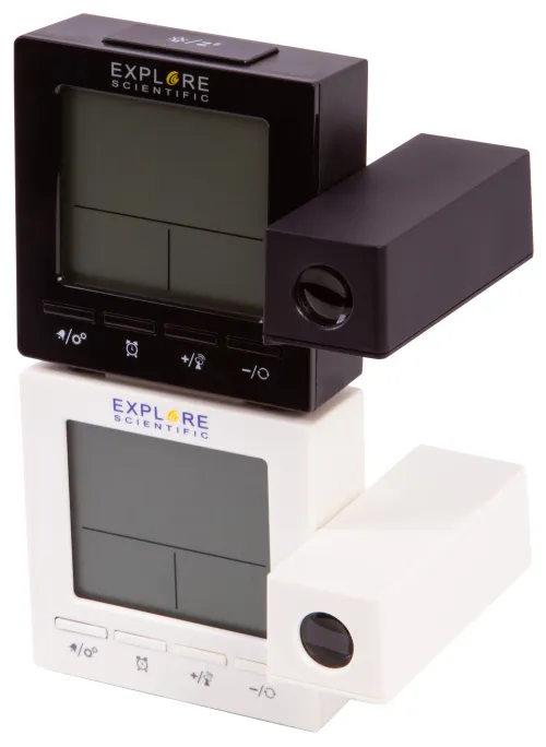 foto orologio a proiezione digitale RC Explore Scientific con temperatura interna, nero,  2