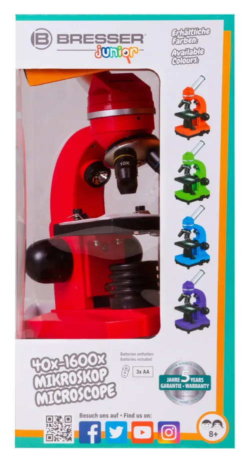 foto microscopio Bresser Junior Biolux SEL 40–1600x,  13