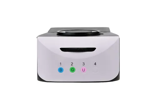 foto attacco epi-fluorescenza MAGUS Epi-FL04M LED, cubi per filtri fluorescenti B/G/UV,  2