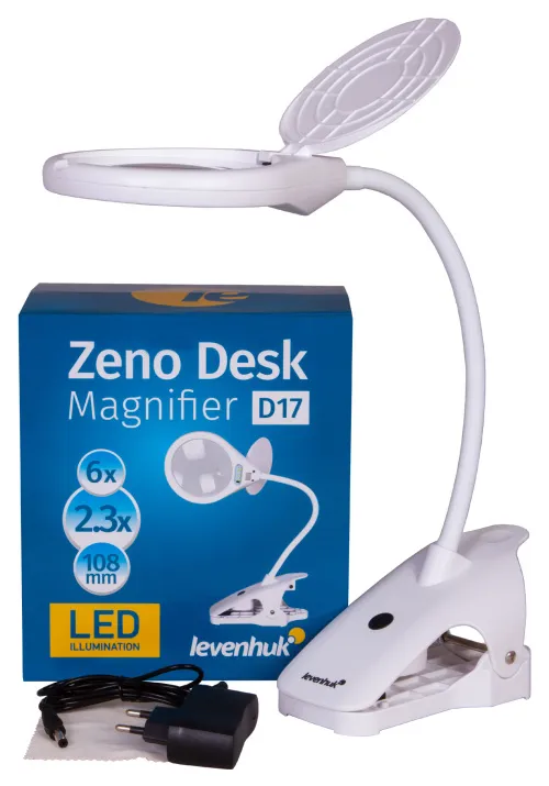 figura lente d’ingrandimento Levenhuk Zeno Desk D17,  2