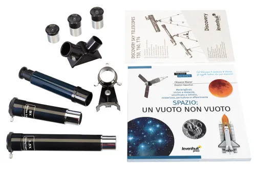 foto telescopio Levenhuk Discovery Sky T60 con libro,  3