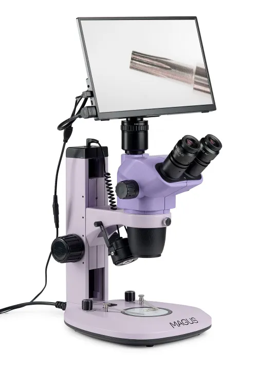 foto microscopio stereoscopico digitale MAGUS Stereo D7T LCD BASE,  3