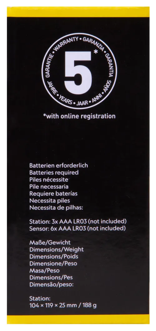 foto termoigrometro Bresser National Geographic con 4 misurazioni indipendenti, nero,  13