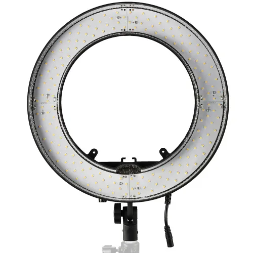 fotografia lampada ad anello a LED Bresser BR-RL12 regolabile da 45W  con custodia,  3