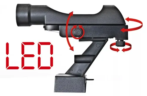 figura telescopio Bresser Polaris-II AR-102/600 EQ-3 AT-3 con filtro solare,  6