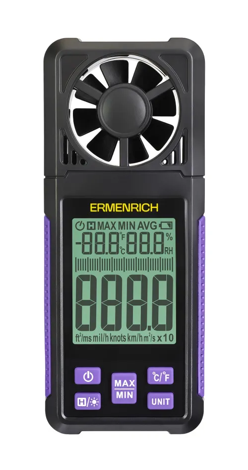 foto anemometro digitale Ermenrich Seek DN10,  3