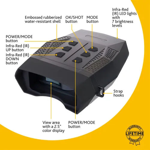 figura visore notturno binoculare digitale Levenhuk Halo 13X PLUS,  15