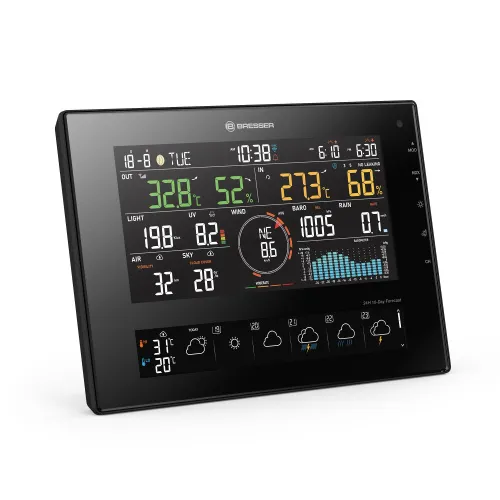 fotografia bresser Stazione meteo WLAN 4Cast CV a 11 giorni 7 in 1,  4