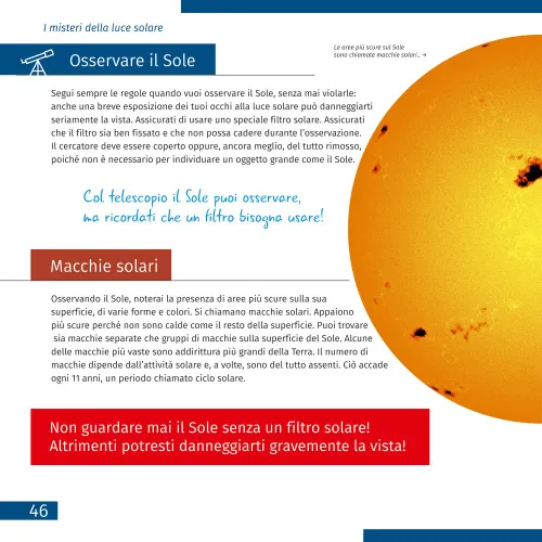 immagine spazio. Vuoto non-vuoto. Libro educativo. Copertina rigida,  7