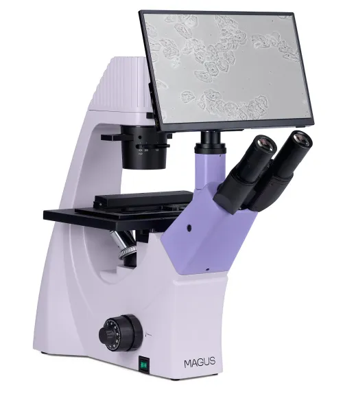 foto microscopio biologico invertito digitale MAGUS Bio VD300 LCD,  4