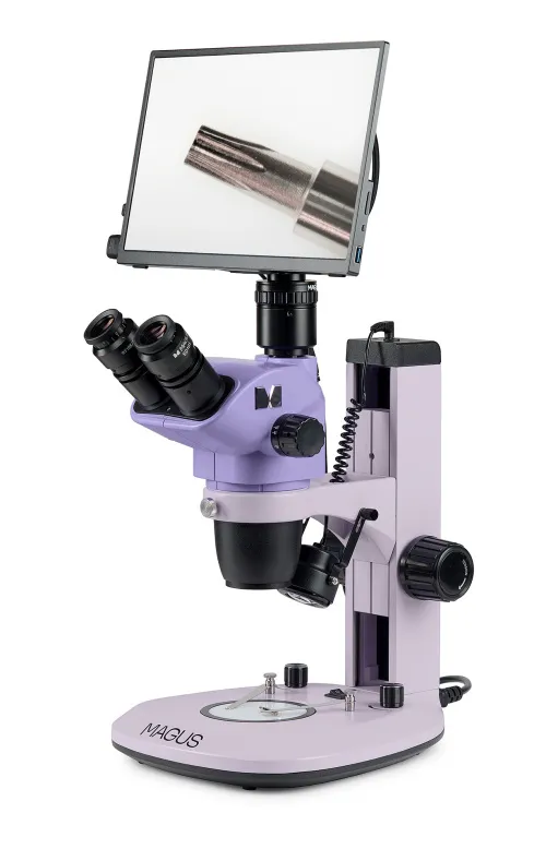 foto microscopio stereoscopico digitale MAGUS Stereo D7T LCD BASE,  2