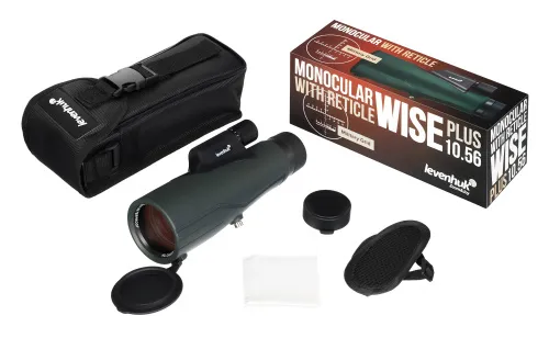 figura monoculare con reticolo Levenhuk Wise PLUS 10x56,  3