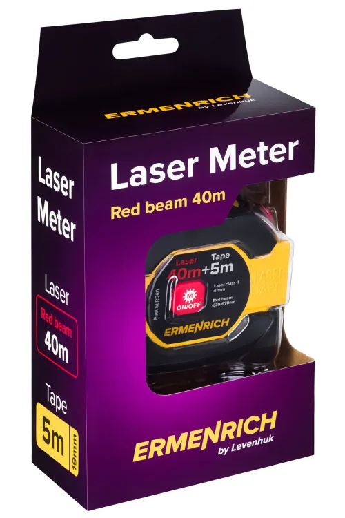 foto misuratore laser con flessometro Ermenrich Reel SLR540,  8