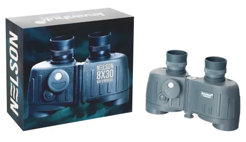 immagine binocolo Levenhuk Nelson 8x30 con reticolo e bussola,  3