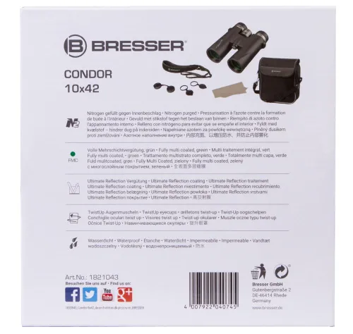 figura binocolo Bresser Condor UR 10x42,  12