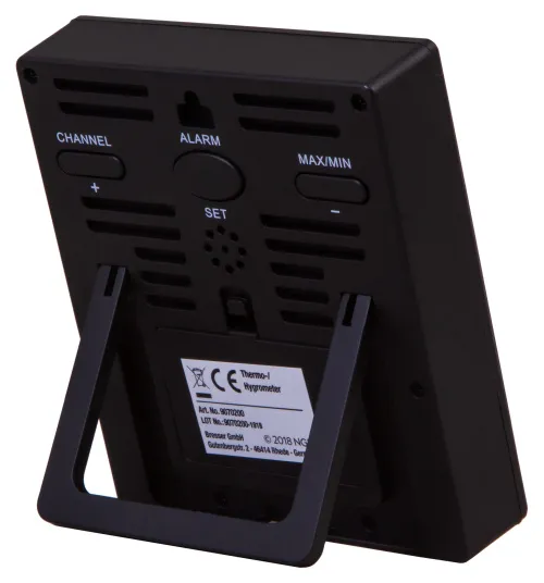 foto termoigrometro Bresser National Geographic con 4 misurazioni indipendenti, nero,  6