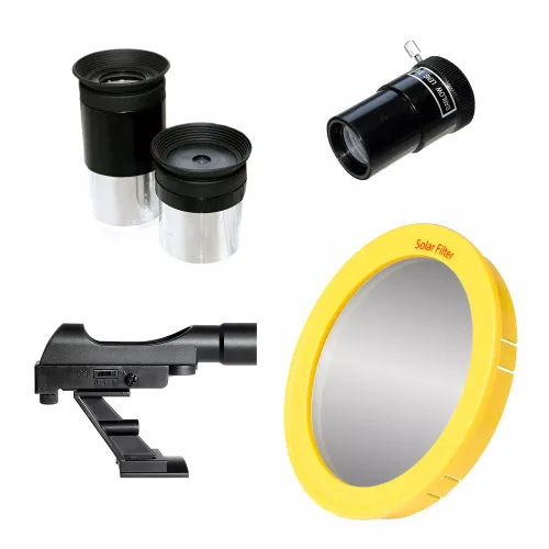 figura telescopio Bresser Polaris-II AR-102/600 EQ-3 AT-3 con filtro solare,  5