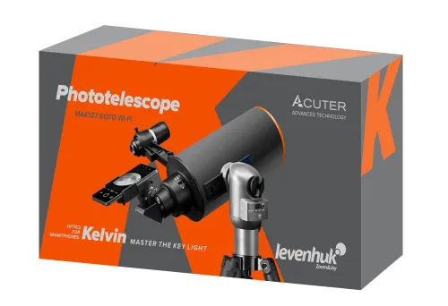 figura fototelescopio Levenhuk Kelvin MAK127 AZ GOTO Wi-Fi,  10