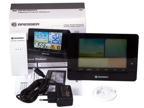 foto bresser Stazione meteo Radiocontrollata MeteoTrend, nero,  2