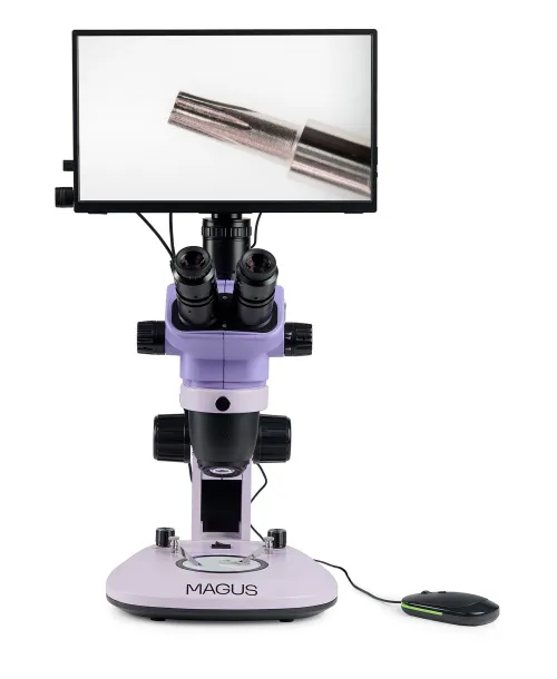 foto microscopio stereoscopico digitale MAGUS Stereo D7T LCD BASE,  4