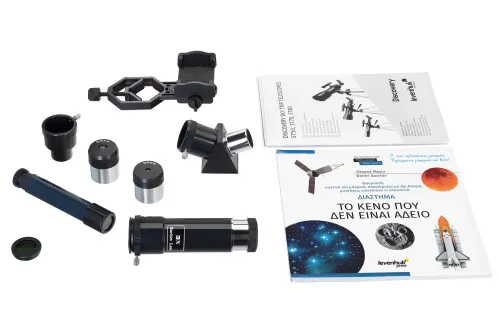 foto telescopio Levenhuk Discovery Sky Trip ST50 con libro,  4