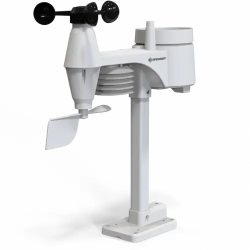 immagine stazione meteo a colori Bresser Wi-Fi con sensore professionale 5 in 1, bianca,  3