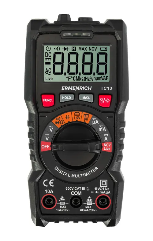 figura multimetro digitale Ermenrich Zing TC13,  2