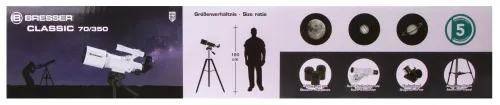 immagine telescopio Bresser Classic 70/350 AZ,  17