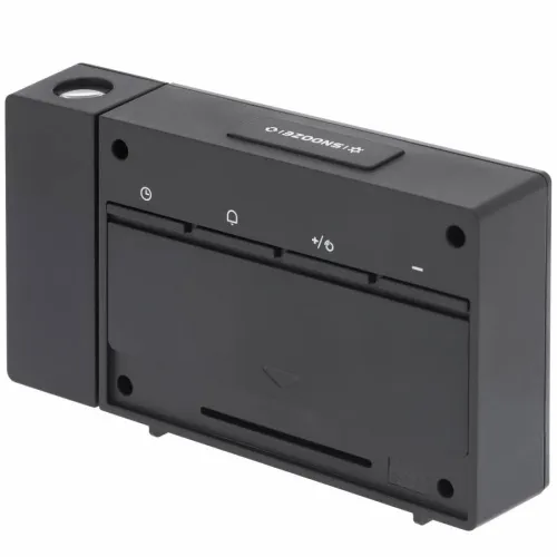 figura sveglia radiocontrollata con Proiettore Explore Scientific con Previsioni meteo, nero,  7